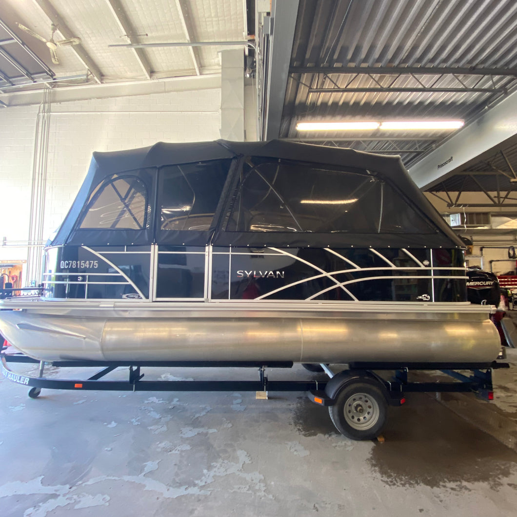 2022 Sylvan 820 mirage + 60 mercury + remorque