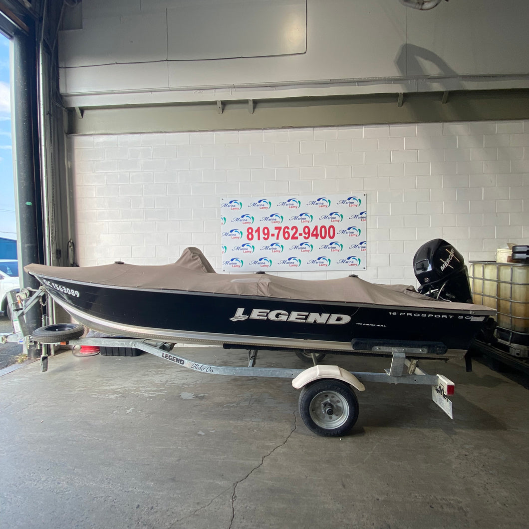 2008 Legend 16 pro Sport sc + 25hp mercury